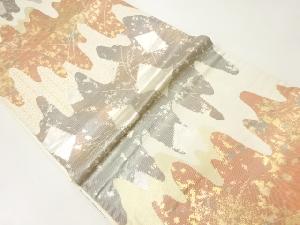 壷垂れ模様織出し袋帯